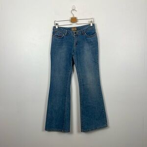 Steve & Barry's Jeans Womens 10R Blue Denim 5 Pockets Flare Leg Bootcut Jeans